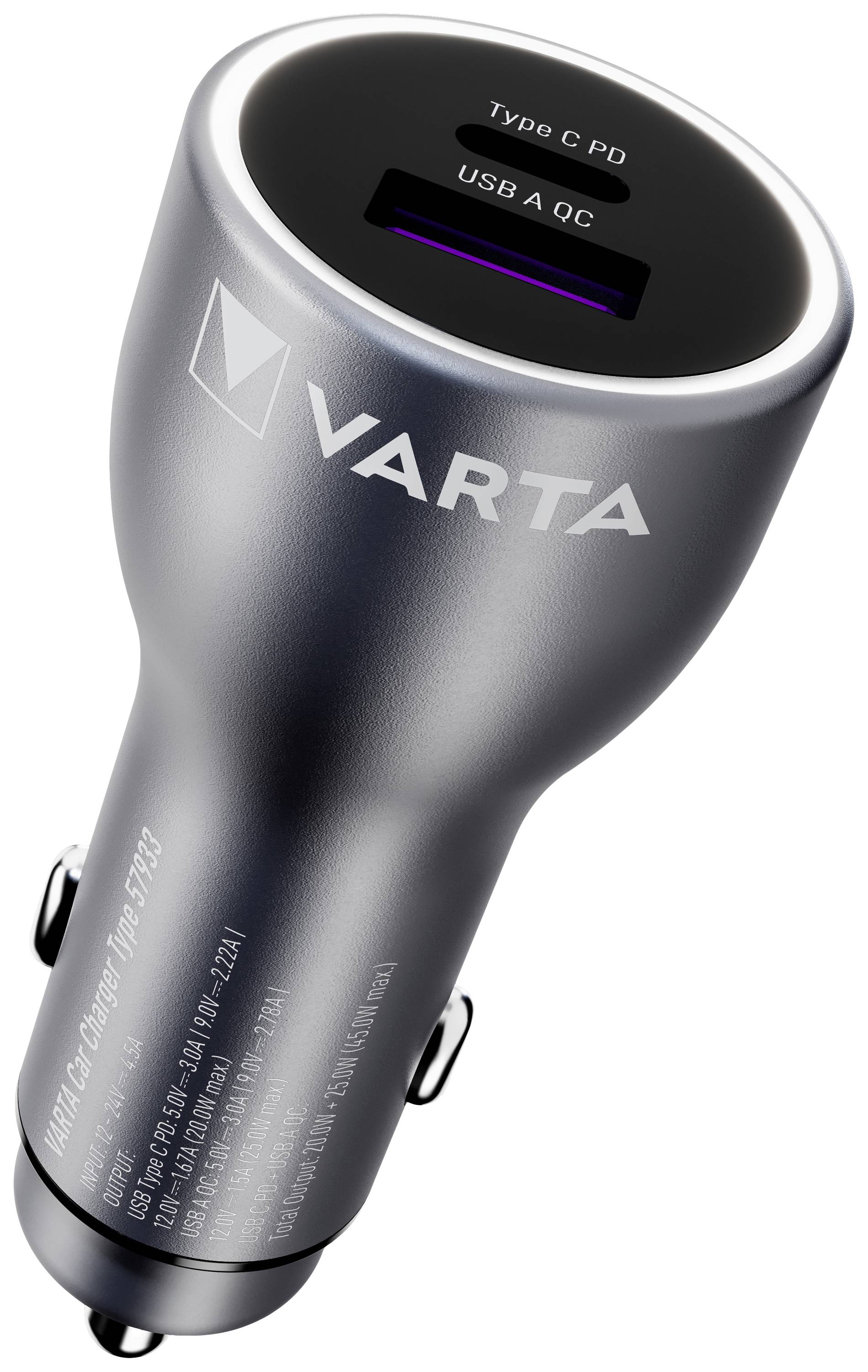 Varta Caricabatterie Varta per auto Portata massima corrente=3 A 12/24 V
