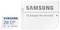 Pamäťová karta Samsung Evo Plus s kapacitou 256 GB vedľa SD adaptéra pre microSD kartu.