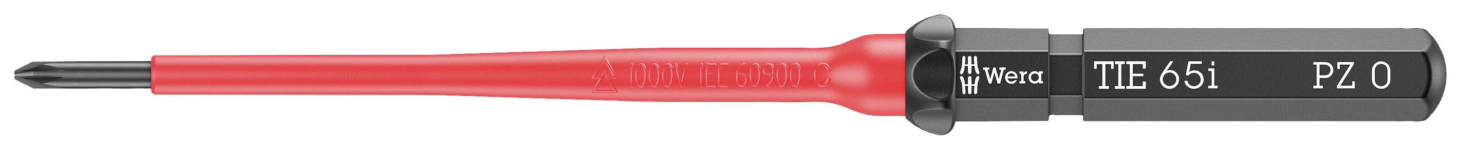 Wera Kraftform Kompakt VDE 65 i PZ 0 x 157 mm TIE Elektronica Pozidriv Verwisselbare kling PZ 0 afbeelding