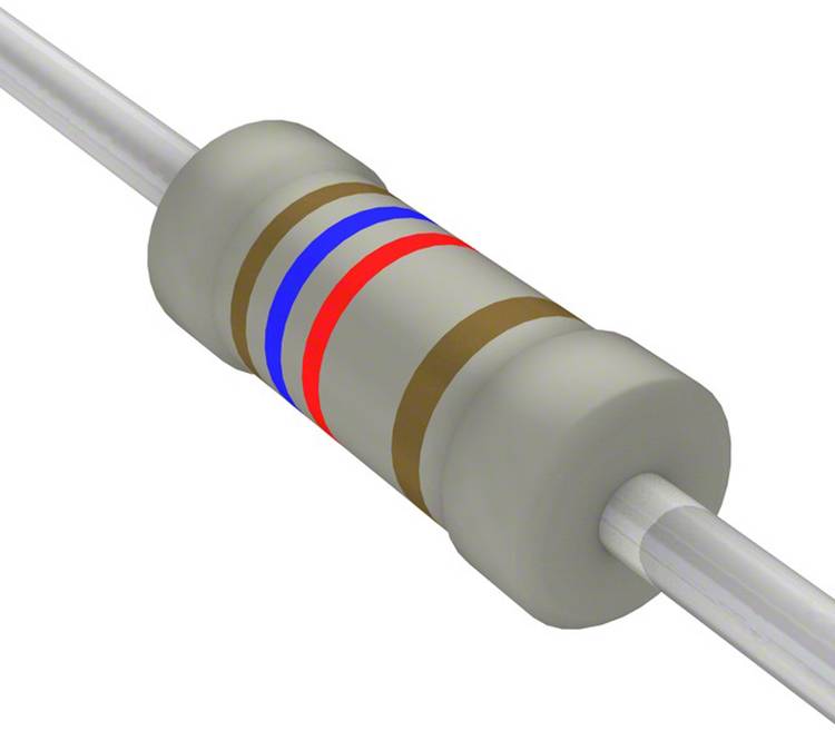 TE Connectivity kovový rezistor 1.6 kΩ axiálne vývody 0.6 W 0.01 % 1 ks Package