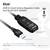 USB 3.2 Gen1 aktívny opakovací kábel 5m s USB 3.2 portom a dodatočným Micro USB portom pre externé napájanie.
