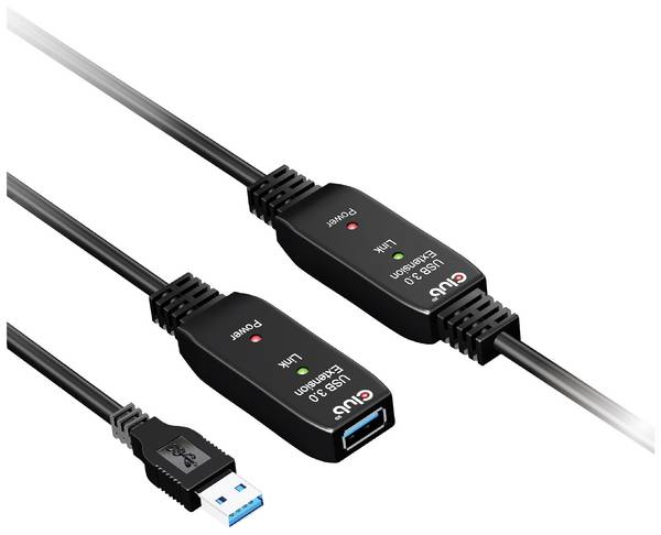 club3D USB kábel USB 3.2 Gen1 USB-C ® zástrčka 15.00 m čierna CAC-1406