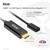 Adaptér Club 3D HDMI na USB Type-C 4K60Hz. Zobrazuje adaptér s HDMI a USB-C konektormi. Poznámka: HDMI konektor so zlatým pokovovaním.