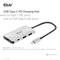 USB-C 10G nabíjací hub s dvoma Typ-C a dvoma Typ-A portami. Podporuje rýchle nabíjanie a nízky tepelný vývin. Šedý dizajn.