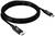 Dlhý, čierny USB-C kábel vhodný na pripojenie zariadení ako sú smartfóny, laptopy alebo tablety na prenos dát.
