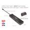 USB3.2 Gen2 Type-C, 6-v-1 dokovacia stanica s duálnymi displejmi s videovýstupom USB Type-C 4K60Hz v kovovom kryte. Konektory: HDMI, USB, Ethernet. Rozmery: 16,5 cm x 6 cm x 1,6 cm.