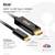 HDMI na USB Type-C kábel 4K60Hz, 1,8 m. Čierny, pozlátené konektory. Jednosmerný, prepája HDMI zdroj s USB-C zariadením.