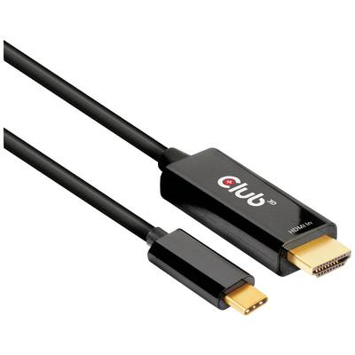 USB-C na HDMI adaptérový kábel s čiernym krytom a zlatými konektormi, vhodný na prepojenie zariadení s HDMI displejmi.