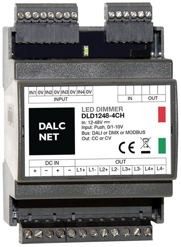 Dalcnet  DLD1248-4CC-DMX Stmievač  4-kanálová