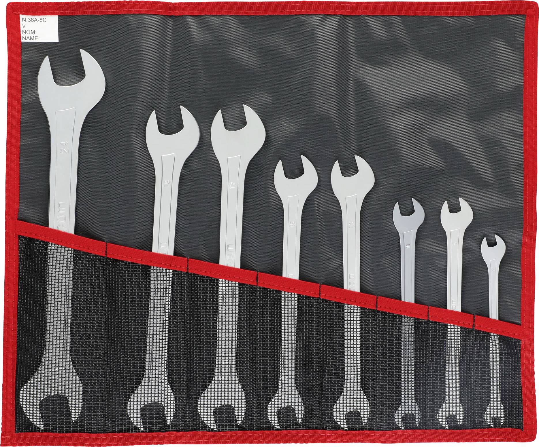 Facom 31.JE8T Dubbele steeksleutelset 8-delig Sleutelbreedte (metrisch) 6 - 24 mm