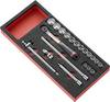 Facom sada GOLA adaptérov / redukciou, 3/8" (10 mm), 20-dielna, MODM.J161-36