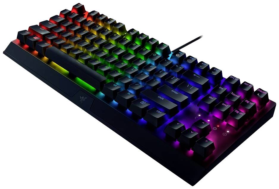 RAZER BlackWidowV3 Tenkeyless greenSw Cablato Tastiera da gioco Tedesco, QWERTZ Nero Illuminato