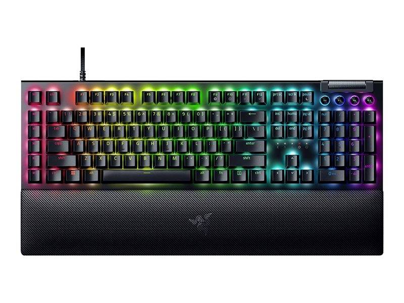 RAZER BlackWidow V4 Yellow Switch Cablato Tastiera da gioco Tedesco, QWERTZ Nero Illuminato