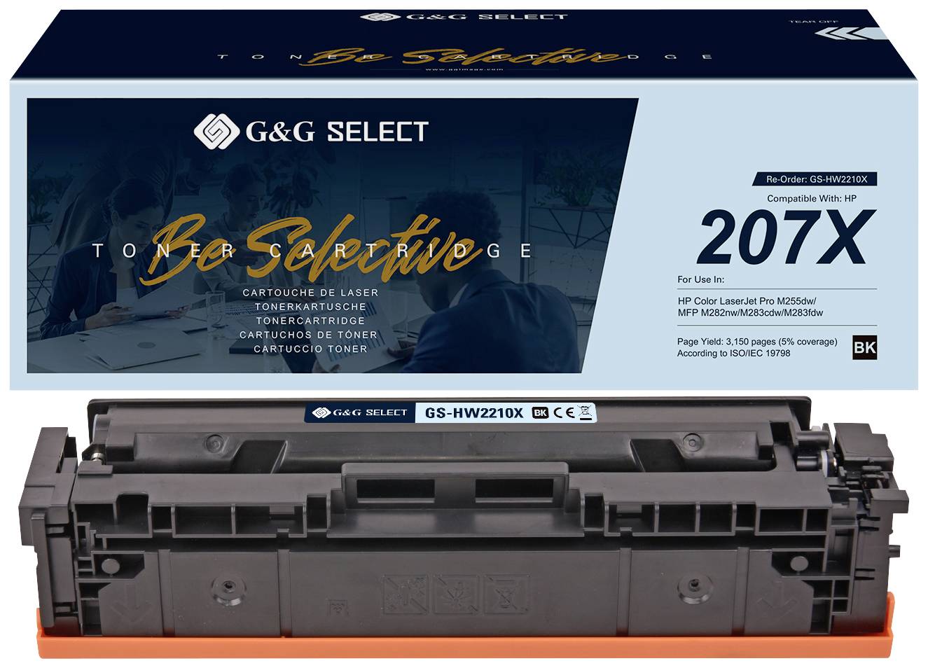 G&G Toner sostituisce HP 207X Compatibile Nero W2210X(207X) GS-HW2210X(207X)