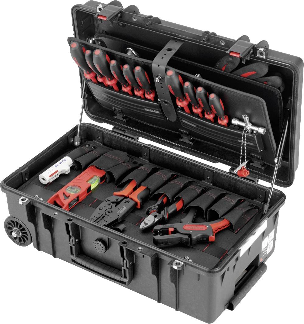 Cimco GIGANT Rolkoffer (gevuld) 22-delig Electricien afbeelding