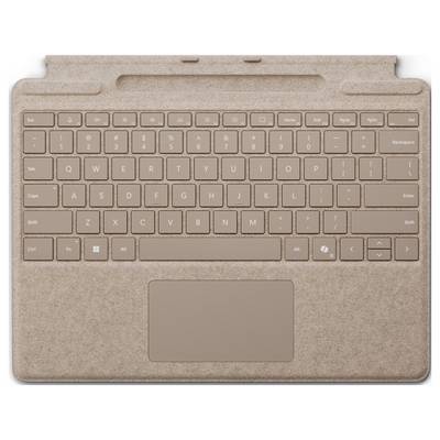 Hnedá odnímateľná klávesnica s touchpadom, vybavená štandardnými klávesmi a funkčnými klávesmi, navrhnutá pre tablet alebo notebook.