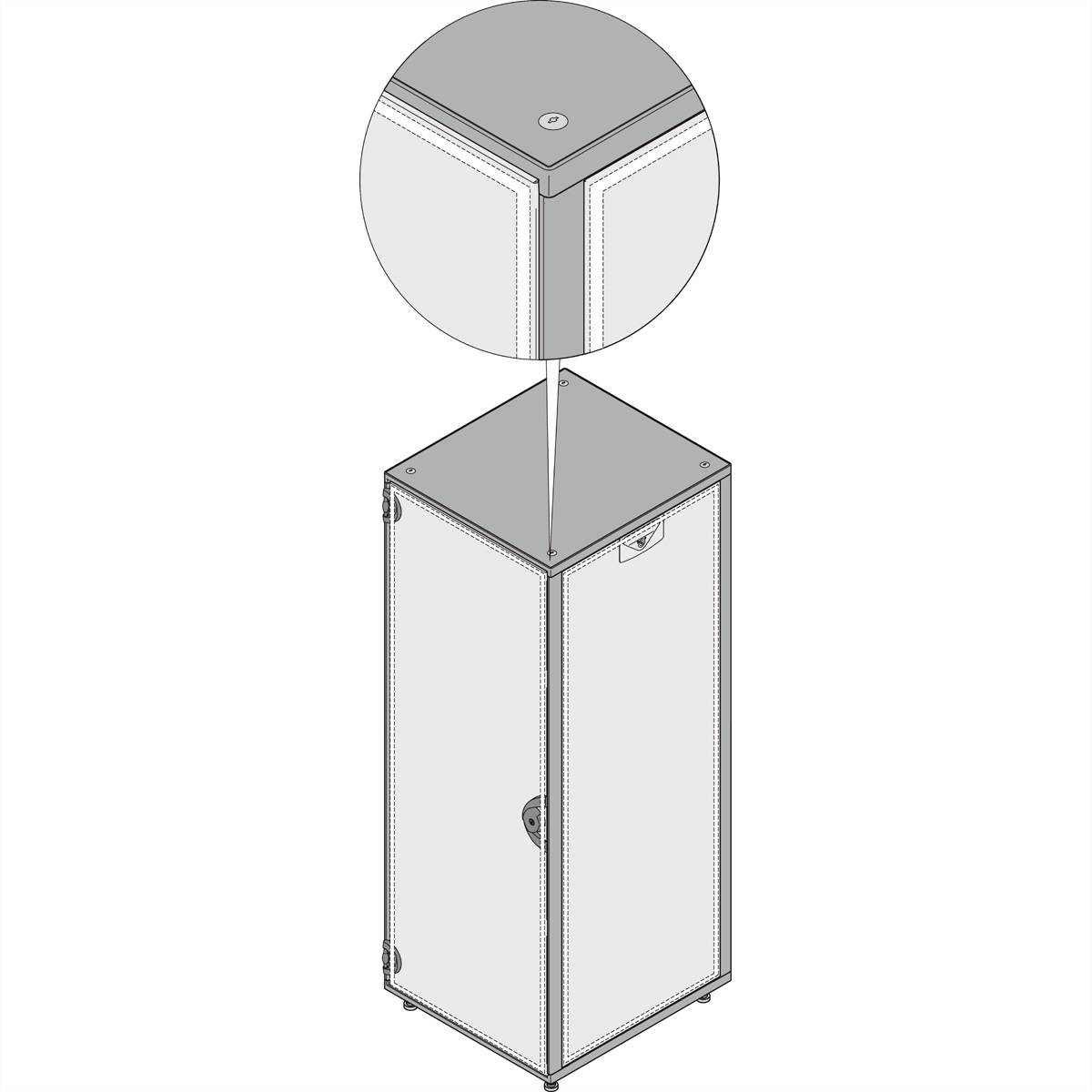 NVent SCHROFF 27230107 19 inch Afdichtingsset voor patchkast