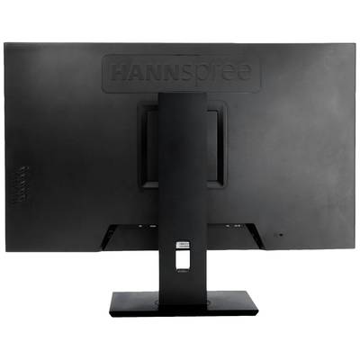 Čierny počítačový monitor z pohľadu zozadu, s názvom značky viditeľným v hornej časti. Monitor stojí na obdĺžnikovom podstavci.