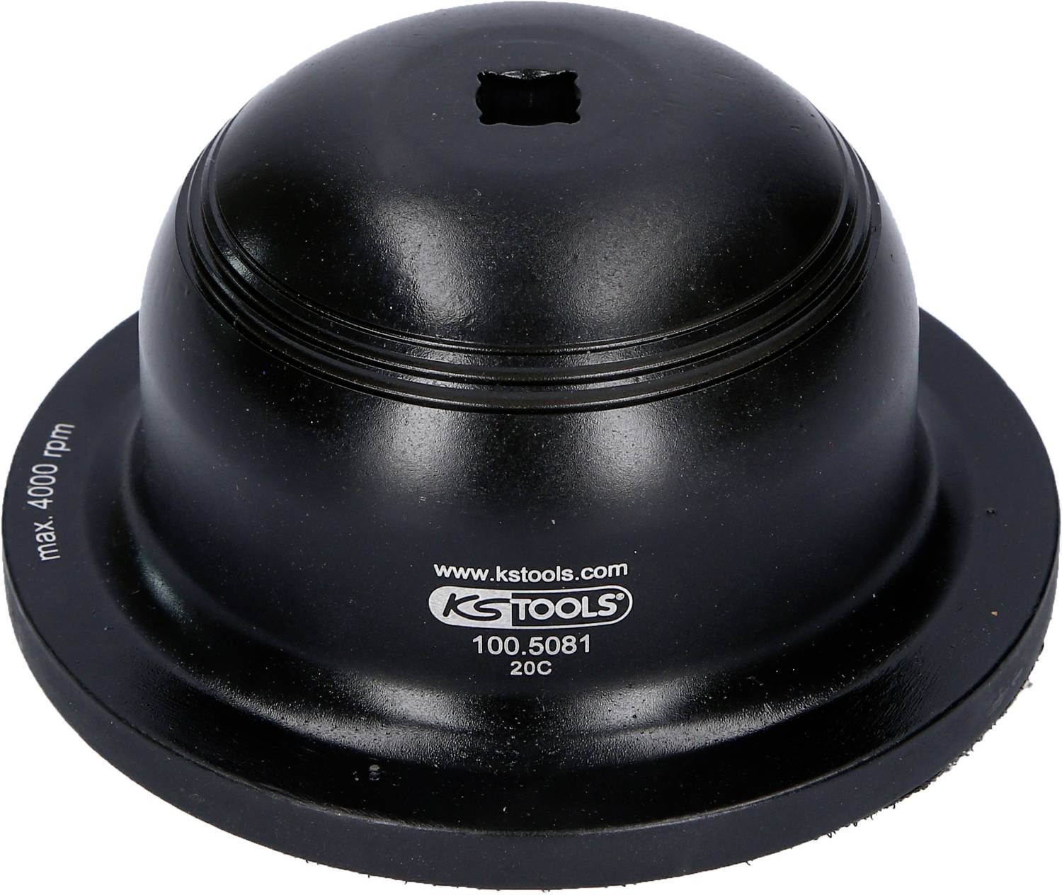 KS Tools 100.5081 Levigatrice per mozzo ruota in alluminio senza disco di pulizia, 150 mm