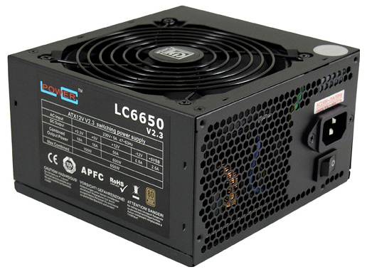 LC Power Super Silent LC665 Alimentatore per PC 650 W ATX 80PLUS® Bronze