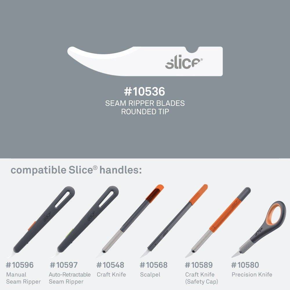 Náhradné keramické čepele, rozrývač zaoblených švov Slice 10536 4 ks-3