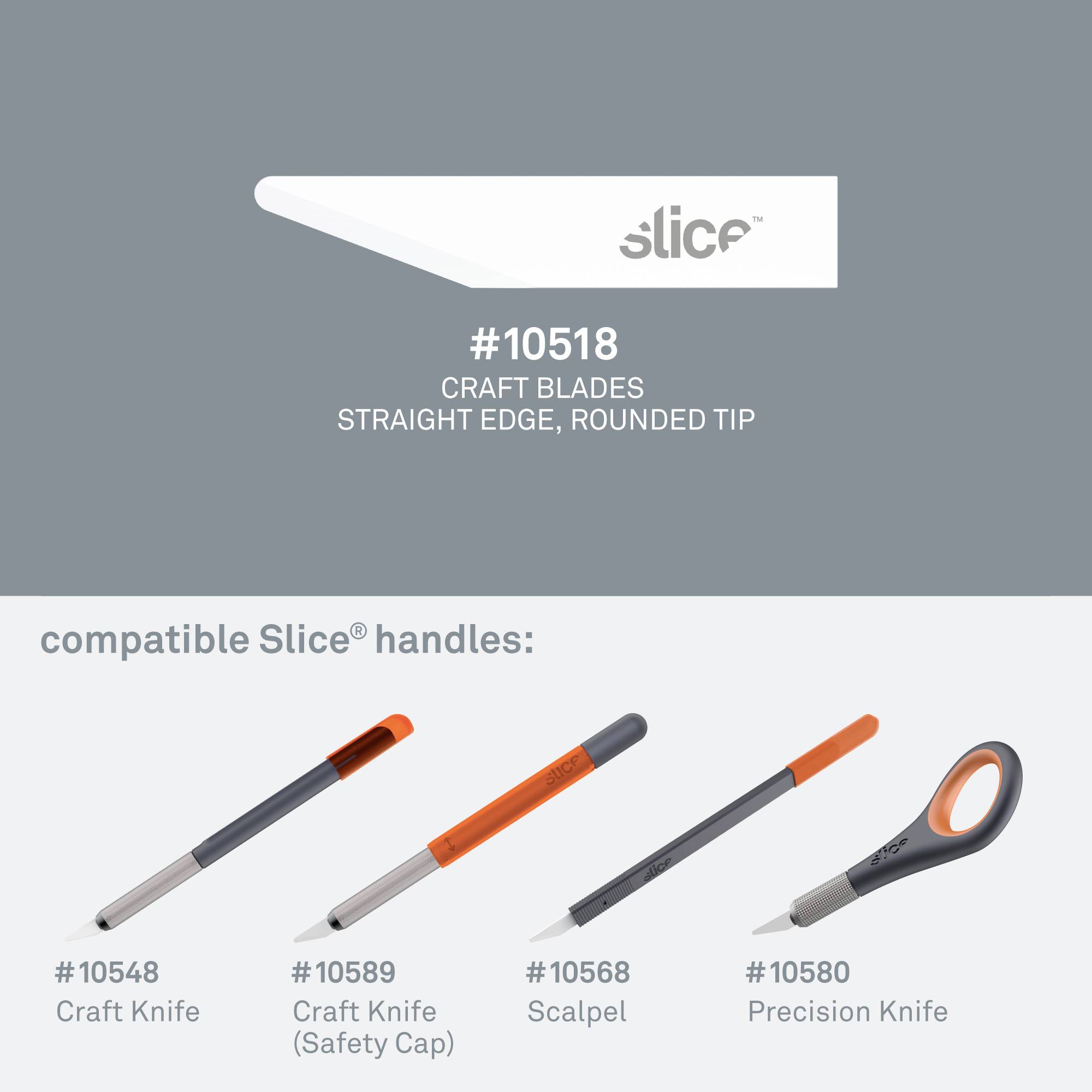 Náhradné keramické čepele, rovné, zaoblené Slice 10518 4 ks-3