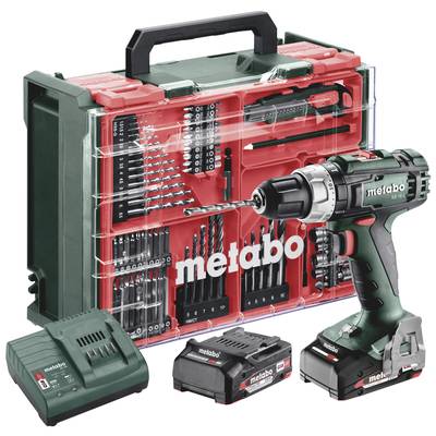 Metabo SB 18 L Set aku príklepová vŕtačka, vr. 2x aku, vr. nabíjačky, + púzdro, vr. príslušenstva, bez kefiek, 602317710-0