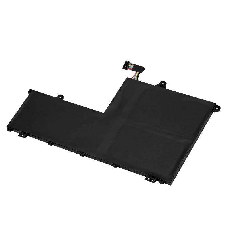 Obdĺžnikový laptop batériu s pripojovacím káblom.