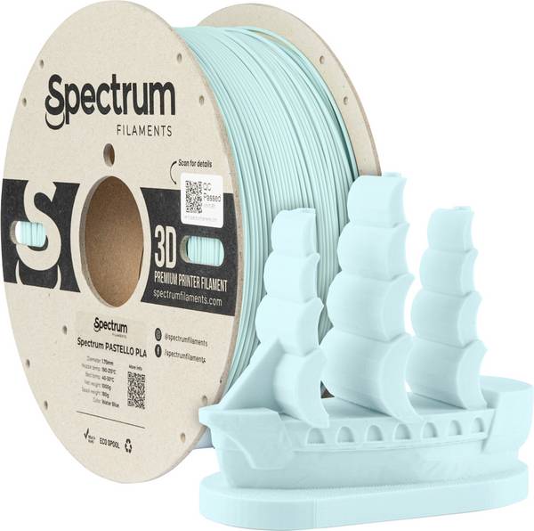 Spectrum Filaments 80704 Pastello PLA vlákno pre 3D tlačiarne PLA plast  matná 1.75 mm 1000 g vodová modrá, modrá, pastelová  1 ks