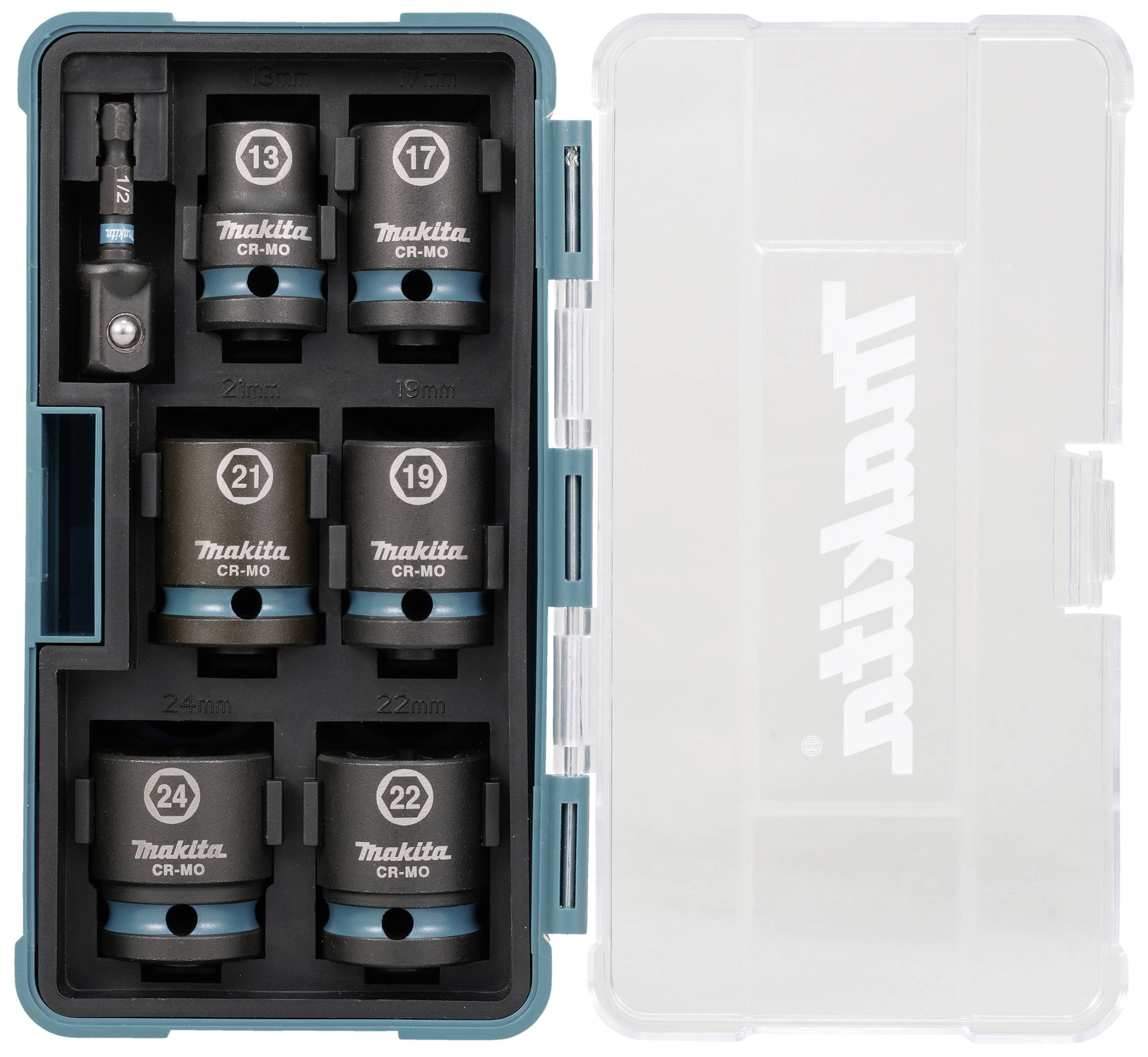 Makita Mutterdragare-hylsnyckelinsats-set 7 delar E-16592