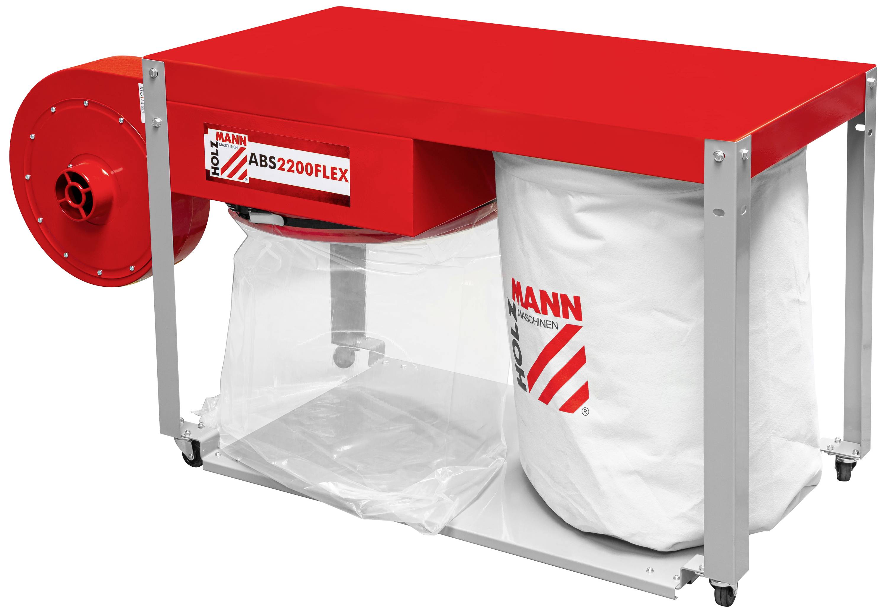 Holzmann Maschinen ABS2200FLEX_230V ABS2200FLEX Aspiratore per trucioli e polvere segatura 160 l 2200 W