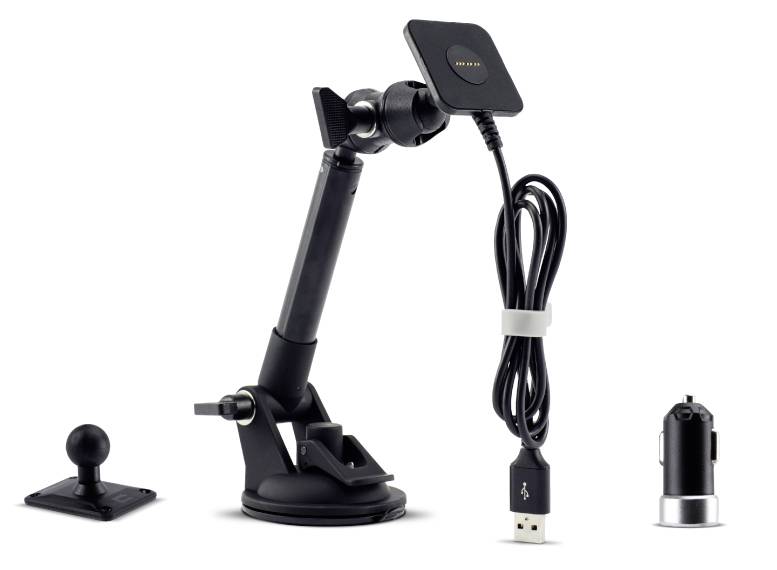 Crosscall X-Car Pro Telefoonhouder voor in de auto Met laadfunctie, Magneetbevestiging Bevestigingswijze (auto): Dashboard, Zuignap, Kleefpad