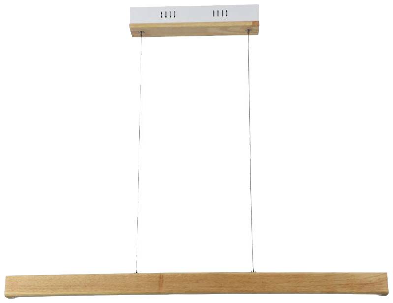 Drevený vešiak na šaty s obdĺžnikovou sponou. Zavesenie na dvoch tenkých drôtoch, minimalistický dizajn.