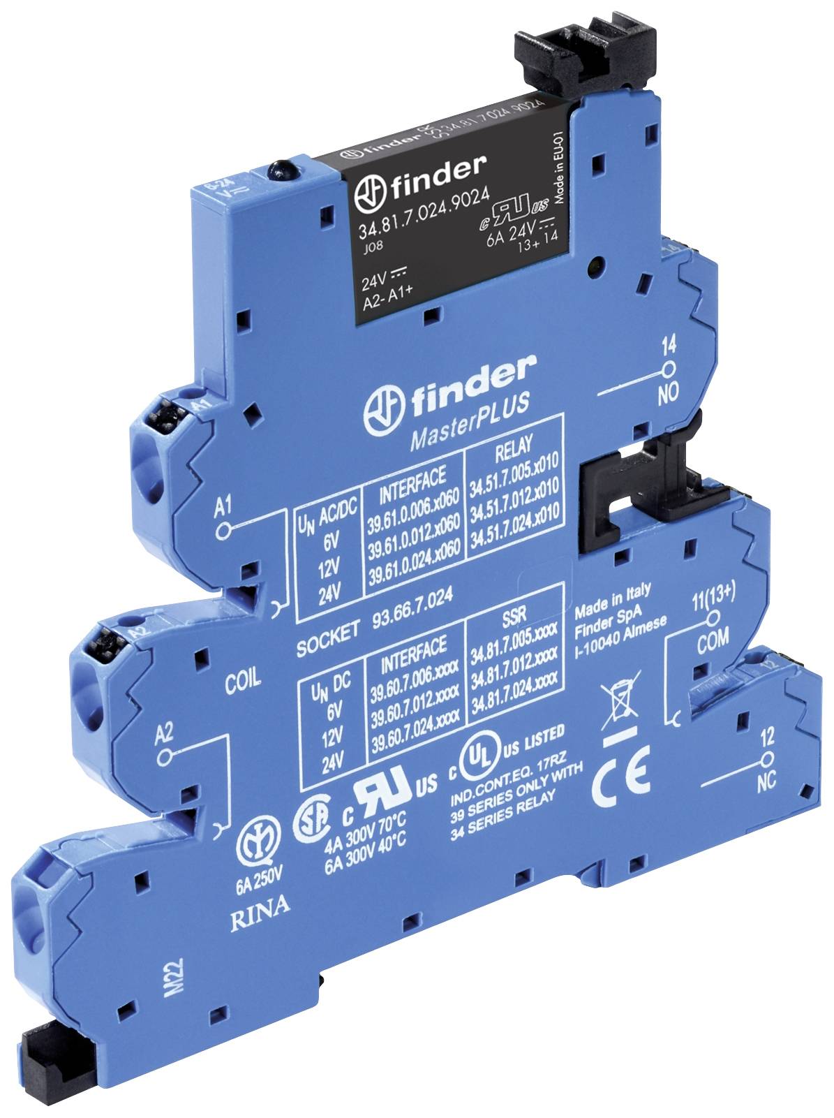 Finder 39.60.3.230.9024 Relè di accoppiamento 1 pz.