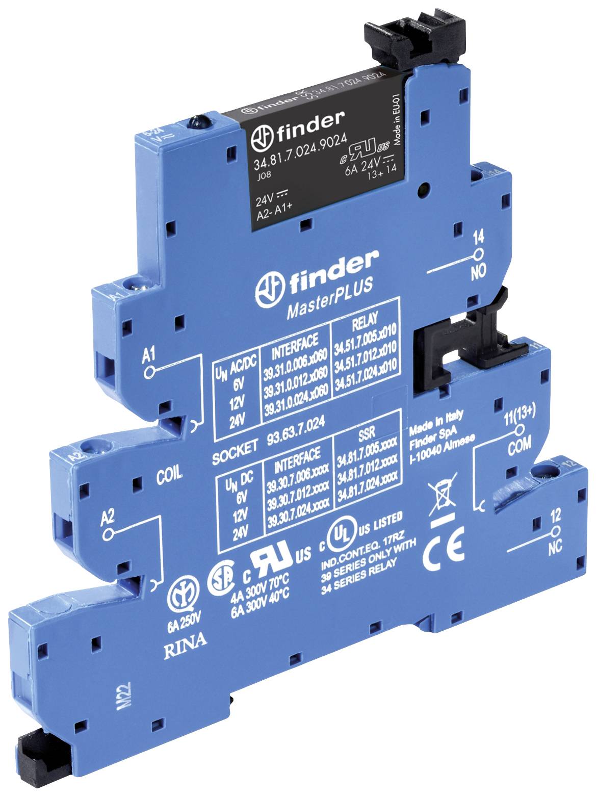 Finder 39.30.7.220.9024 Relè di accoppiamento 1 pz.