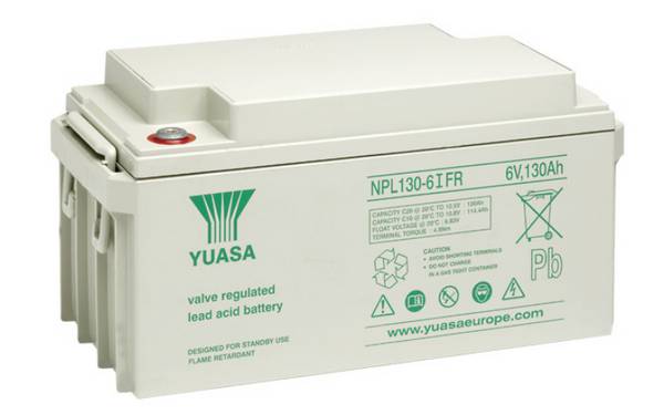 Yuasa  NPL130-6IFR olovený akumulátor 6 V 130 Ah olovený so skleneným rúnom (š x v x h) 350 x 174 x 166 mm  nebadateľné vybíjanie