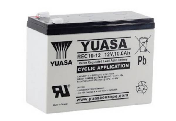 Yuasa  REC10-12 olovený akumulátor 12 V 10 Ah olovený so skleneným rúnom (š x v x h) 151 x 112 x 65 mm  nebadateľné vybíjanie
