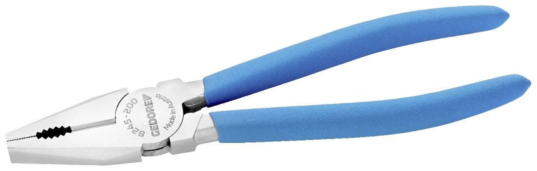 Kombinované kliešte s modrými rukoväťami, vhodné pre rôzne remeselnícke práce.