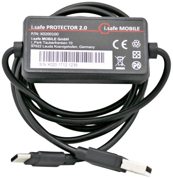 iSafe MOBILE PROTECTOR 2.0 nabíjací adaptér mobil, 1 x 1x USB-C®, 01-00000091-039-002