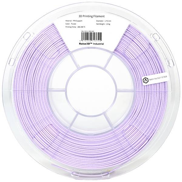 RAISE3D PMRA-1000 Industrial PPA Support vlákno pre 3D tlačiarne Podporný materiál PPA  1.75 mm 1000 g purpurová  1 ks