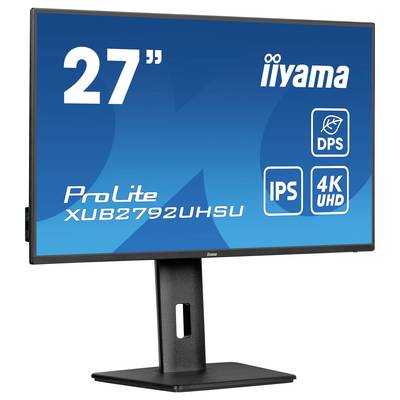 27-palcový monitor iiyama, ProLite XUB2792UHSU, s IPS technológiou a 4K-UHD rozlíšením.