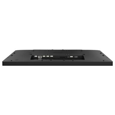 'Zadná strana čierneho monitora s viacerými možnosťami pripojenia vrátane USB, HDMI a DisplayPort portov.'