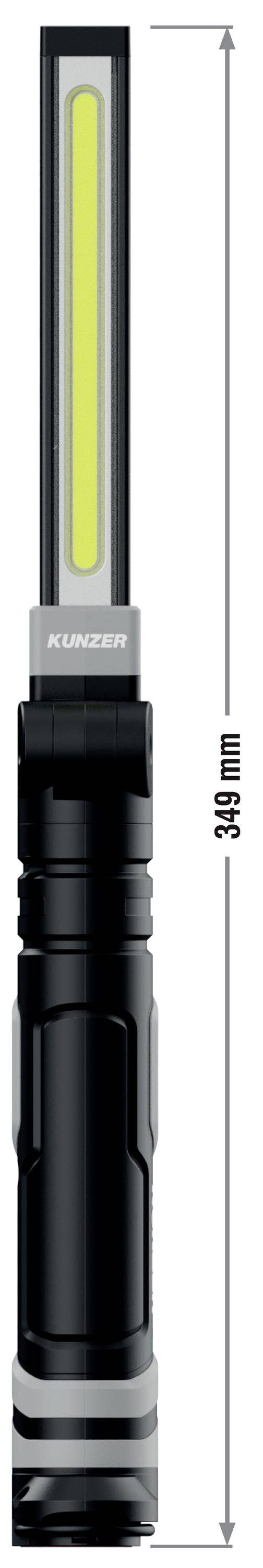 Obdĺžnikové LED pracovné svetlo s ergonomickou rukoväťou a dĺžkou 300 mm.