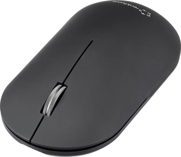 Renkforce RF-WM-200-1 optická myš, prenos bezdrôtový, Bluetooth®, 3 tlačidlo, 4000 dpi, čierna