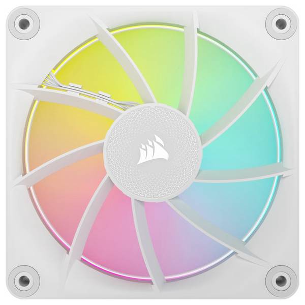 Corsair CO-9051029-WW PC vetrák s krytom biela (š x v x h) 120 x 120 x 25 mm vr. ovládanie RGB osvetlenie