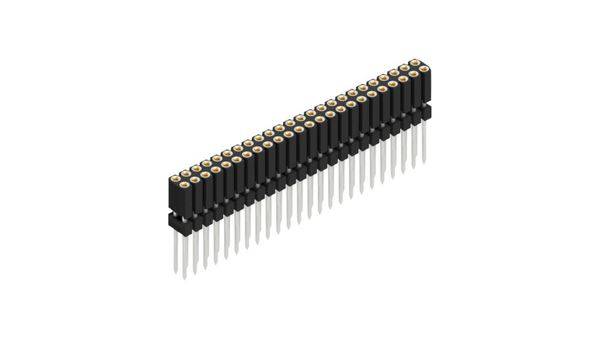 Fischer Elektronik zásuvková lišta (precízna) Počet riadkov: 2 10026276 10 ks-0