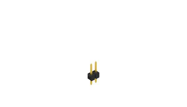 Fischer Elektronik Male header (standaard) Aantal rijen: 1 10048004 10 stuk(s)