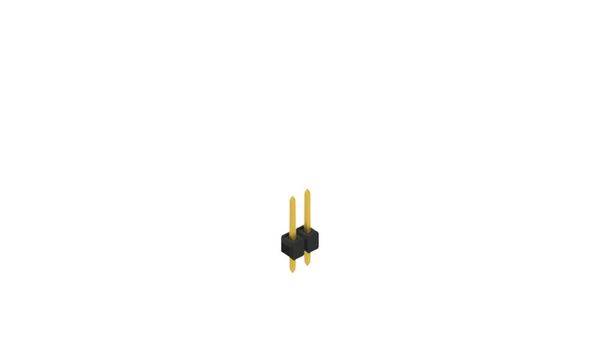 Fischer Elektronik Male header (standaard) Aantal rijen: 1 10048131 10 stuk(s)