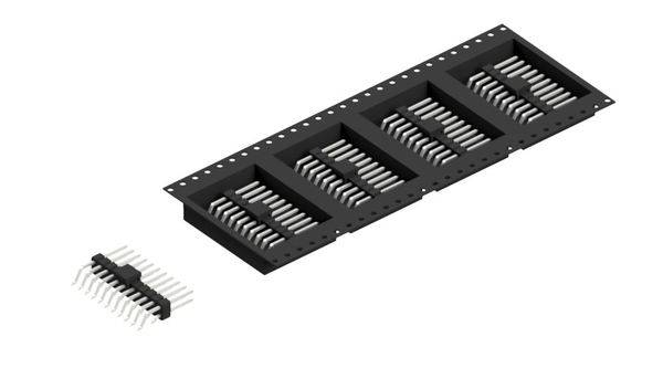 Fischer Elektronik pinová lišta (štandardná) Počet riadkov: 2 SL17SMD08322ZBTR 300 ks-0