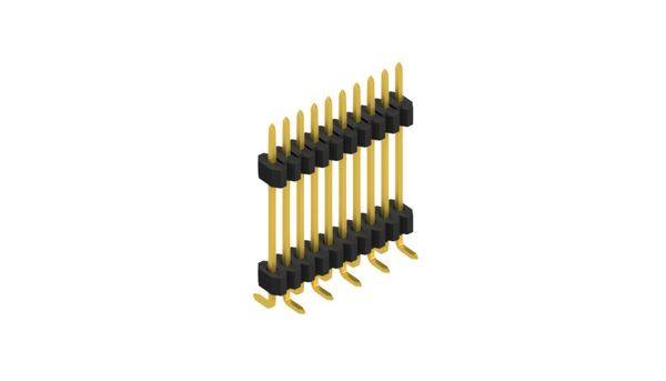 Fischer Elektronik pinová lišta (štandardná) Počet riadkov: 1 SLVW9SMD12710G 10 ks-0